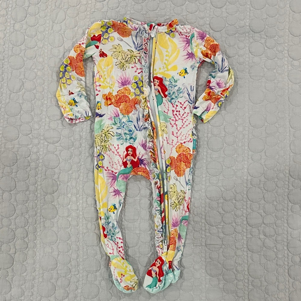 Posh Peanut Ariel Floral Kids Footie